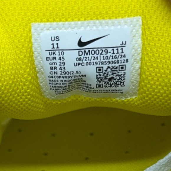Nike Air Max 90 Shoes White Black Lighting Yellow DM0029-111 Mens Size 11 New main image 7